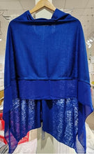 Load image into Gallery viewer, CHIFFON EDGE PONCHO SCARF