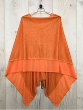 Load image into Gallery viewer, CHIFFON EDGE PONCHO SCARF
