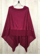 Load image into Gallery viewer, CHIFFON EDGE PONCHO SCARF