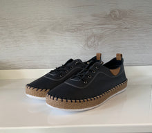 Load image into Gallery viewer, IVY LEATHER WEDGED PLIMSOLLS by Modella