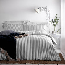 Load image into Gallery viewer, HEBDEN MELANGE STRIPE DUVET COVER (double)