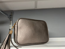 Load image into Gallery viewer, CAMERA BAG (with silver and gold hardware)