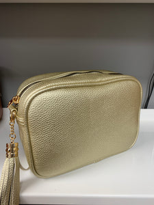 CAMERA BAG (with silver and gold hardware)