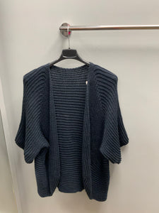 SOFT RIBBED OPEN CARDIGAN