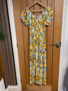 BARDOT SLEEVE MAXI DRESS