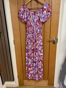 BARDOT SLEEVE MAXI DRESS