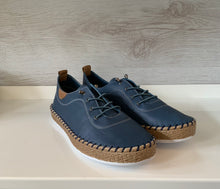 Load image into Gallery viewer, IVY LEATHER WEDGED PLIMSOLLS by Modella
