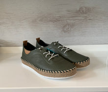 Load image into Gallery viewer, IVY LEATHER WEDGED PLIMSOLLS by Modella
