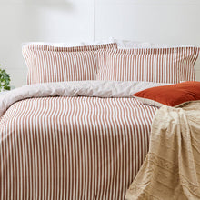 Load image into Gallery viewer, HEBDEN MELANGE STRIPE DUVET COVER (double)
