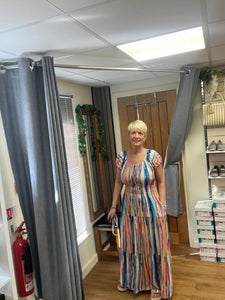 BARDOT SLEEVE MAXI DRESS
