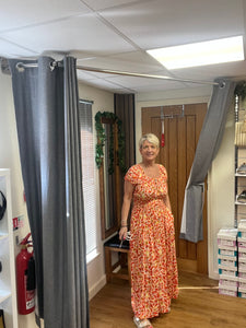 BARDOT SLEEVE MAXI DRESS