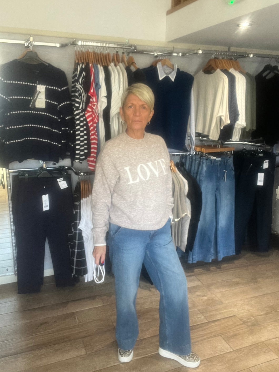 B YOUNG WIDE LEG JEANS