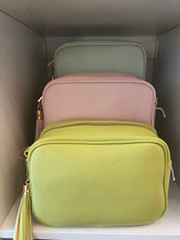 Load image into Gallery viewer, CAMERA BAG (with silver and gold hardware)
