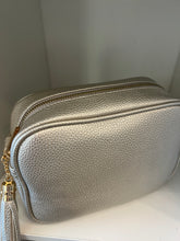 Load image into Gallery viewer, CAMERA BAG (with silver and gold hardware)

