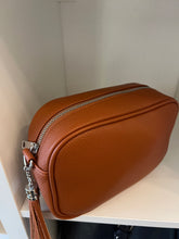 Load image into Gallery viewer, CAMERA BAG (with silver and gold hardware)

